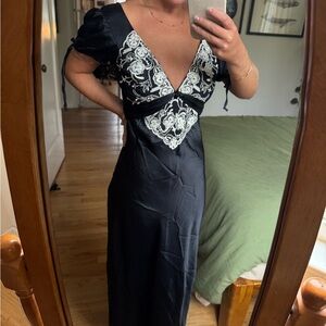 Free People Cooper Maxi Dress in Black